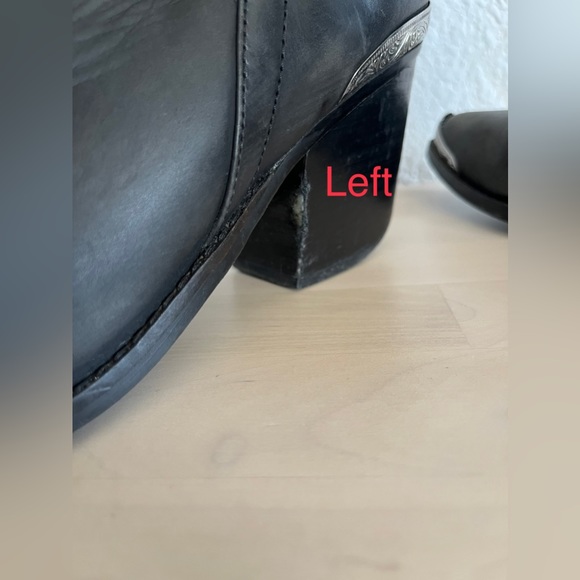 Jeffrey Campbell Black Heeled Boots with Silver Accents - Picture 12 of 13